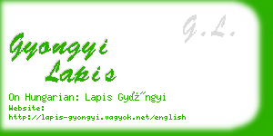 gyongyi lapis business card